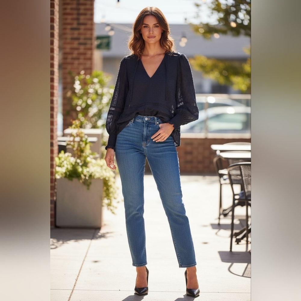 Classic Blue Women's Blouse